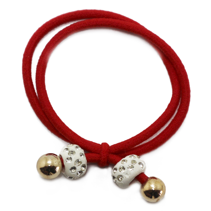 [33610] COLERO DOBLE ELASTICO CON APLIQUES DONAS