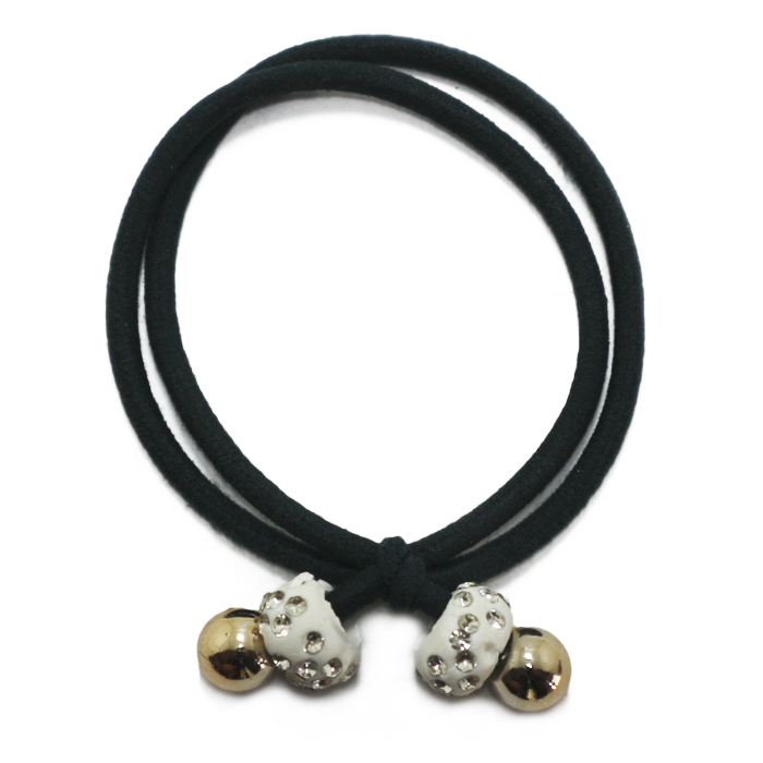 [33610] COLERO DOBLE ELASTICO CON APLIQUES DONAS