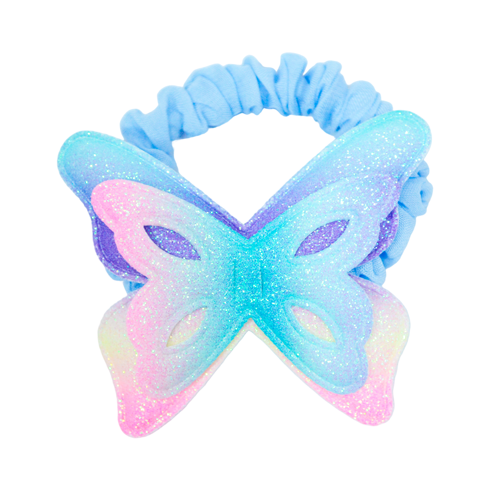 COLERO FORRADO CON APLIQUE DE MARIPOSA CON GLITTER