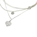 COLLAR MIXTO CON DIJE DE CORAZON CON STRASS