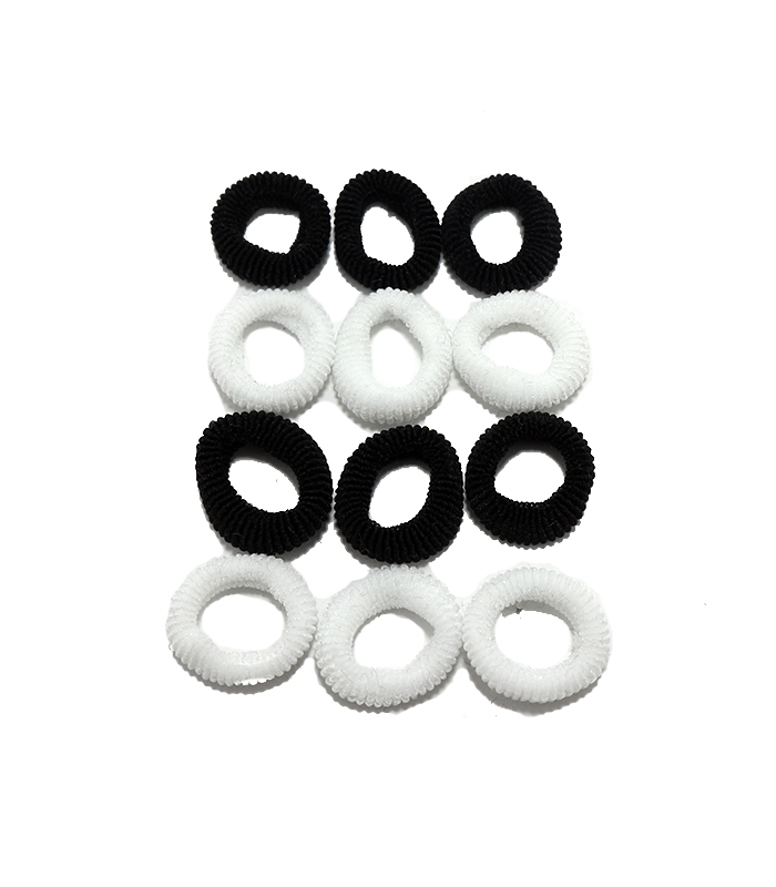COLERO CHICO BLANCO Y NEGRO POR 100 UNIDADES