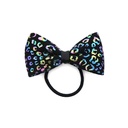 COLERO ELASTICO MOÑO ANIMAL PRINT HOLOGRAFICO