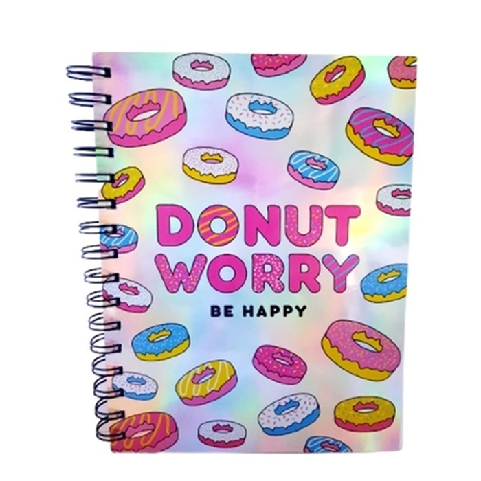 CUADERNO UNIVERSITARIO 22X29CM TAPA DURA 80 HOJAS DONUT WORRY