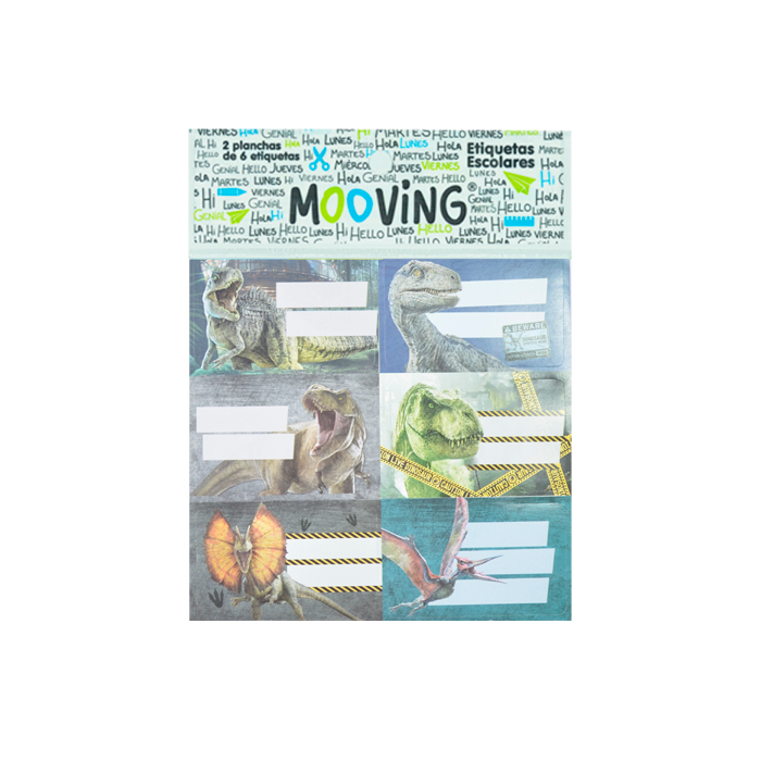 ETIQUETAS JURASSIC WORLD