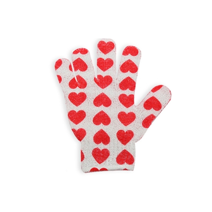 GUANTE DE BAÑO CORAZON Y ESTRELLA 