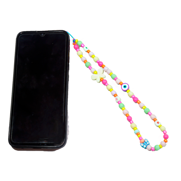 HOLDER CELULAR OJO TURCO Y MARIPOSAS
