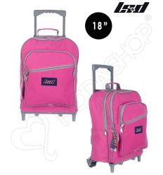 MOCHILA LISA CON CARRITO 18 PULGADAS