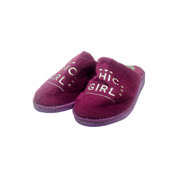 PANTUFLA DAMA POLAR ESTAMPADA 39-40