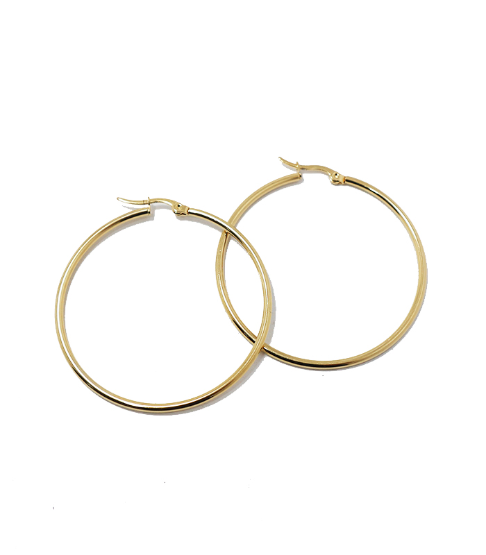AROS ACERO ARGOLLA 50MM DORADO