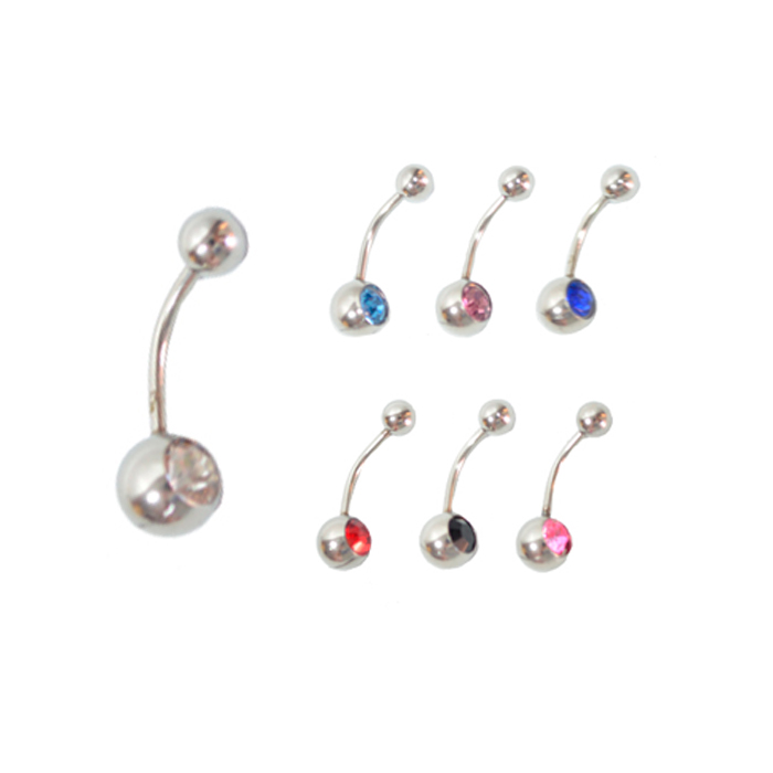 PIERCING DE OMBLIGO STRAS MEDIANO