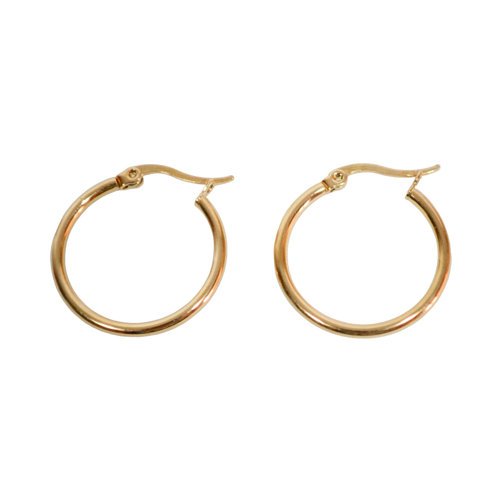 AROS ACERO DORADO ARGOLLA CLASICA