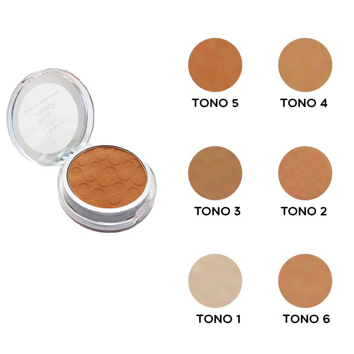 POLVO COMPACTO CON ESPEJO Y CISNE