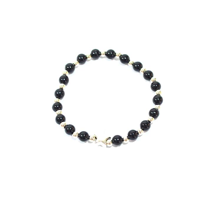 PULSERA CON CUENTAS Y DIJE ESTRELLA