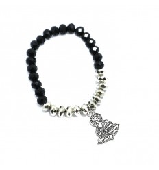 PULSERA CRISTAL CON DIJES BUDA