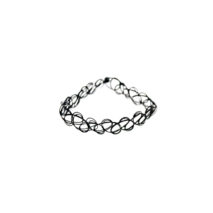PULSERA ELASTICA NEGRA
