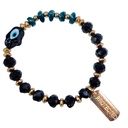 PULSERA MANO DE FATIMA Y DIJE CON FRASES