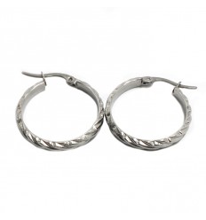 AROS ARGOLLA DE ACERO LABRADO 25MM