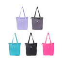 SHOPPER CON TIRA ESTAMPADA Y CIERRE CON CORDON A TONO