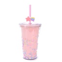 VASO PLASTICO INFANTIL CON CONFETTIS 450ML