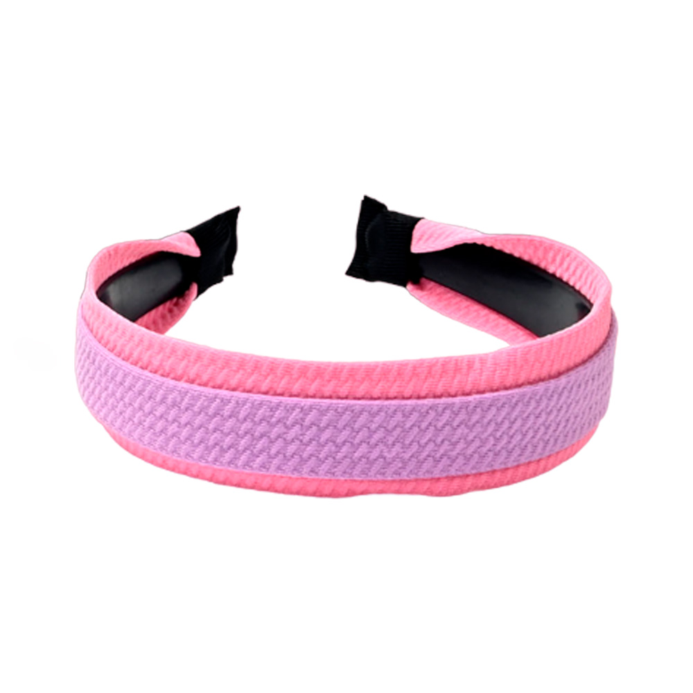 VINCHA CON TEXTURA SOBREPUESTA. RIGIDA. BITONALES