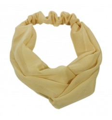 VINCHA CRUZADA CON ELASTICO GASA LISA