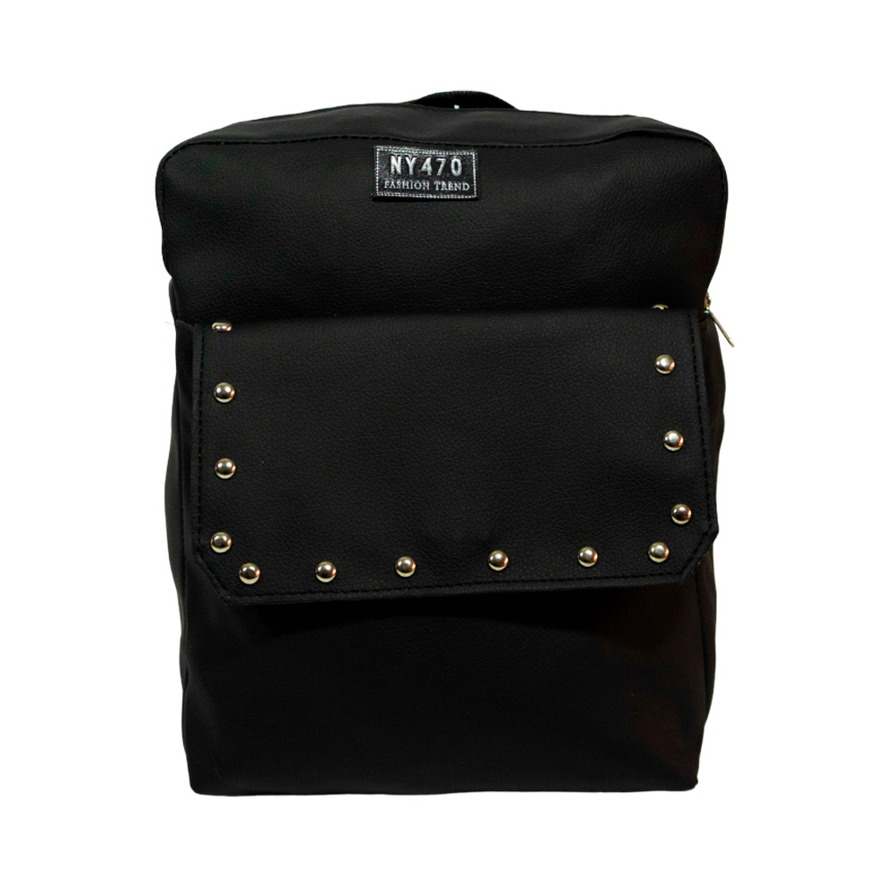 MOCHILA BOLSILLO FRONTAL CON TACHAS