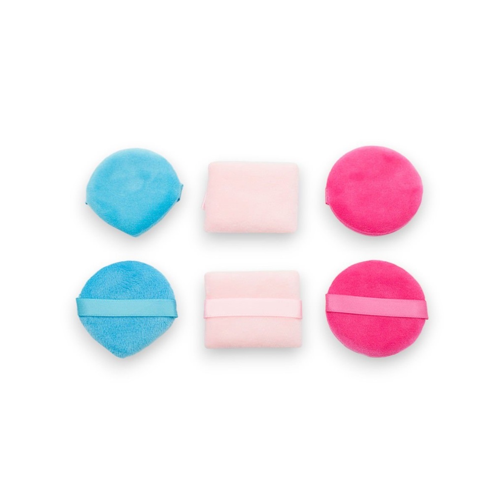 SET ESPONJAS MAQUILLAJE COLORES SURTIDOS