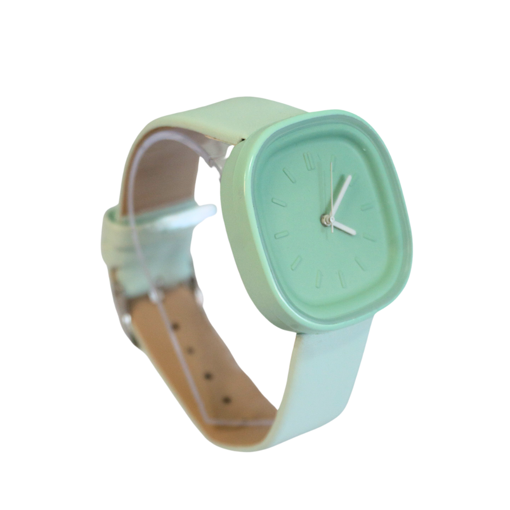 RELOJ CUADRADO C/MALLA SILICONA