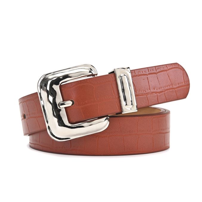 CINTURON C/HEBILLA LABRADA DORADA