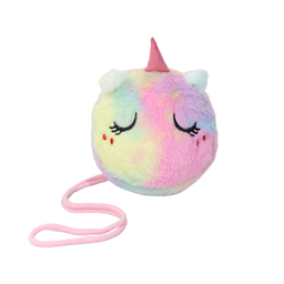 CARTERA PELUCHE  UNICORNIO