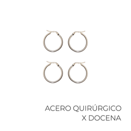 AROS ARGOLLA DE ACERO QUIRURGICO 20MM X12