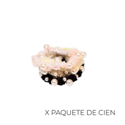 COLEROS TUL CON PERLAS PAQUETE X100