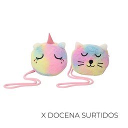 CARTERA PELUCHE UNICORNIO X12