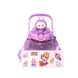 BOTELLA LABUBU CON STICKERS PARA DECORAR