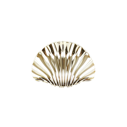 BROCHE PINZA FORMA DE OSTRA METALIZADA