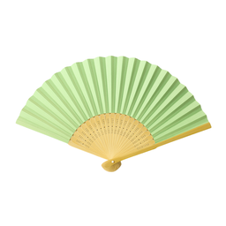 ABANICO DE MADERA COLOR LISO