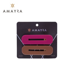 HEBILLA COLORES LISOS  PARA PELO  X2 AMAYRA