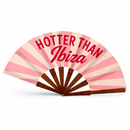 ABANICO DE TELA ESTAMPADO