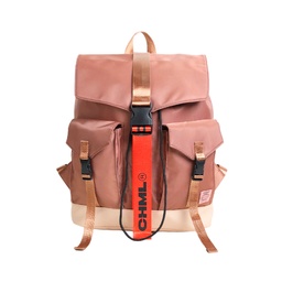 MOCHILA BI COLOR CON BOLSILLOS DELANTEROS