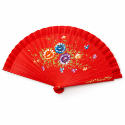 ABANICO PLASTICO ESTAMPA FLOREADA