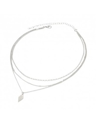 COLLAR TRIPLE CON DIJE ROMBO