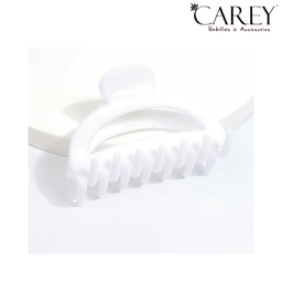 BROCHE  CHICA CALADA BOMBE BLANCO