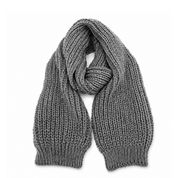 BUFANDA TRENZADA COLOR LISO TRENDY