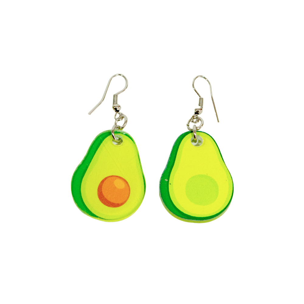AROS DE ACRILICO CON FORMA DE PALTA