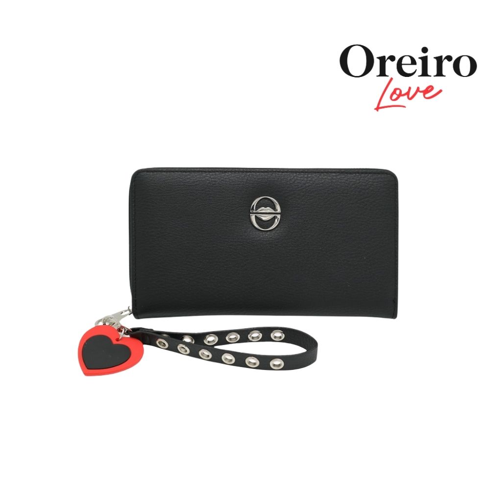 BILLETERA XL CON LLAVERO SIMIL CUERO OREIRO LOVE
