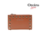 BILLETERA CON TACHAS SIMIL CUERO OREIRO LOVE