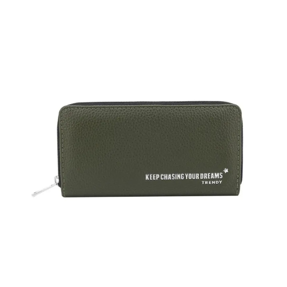 BILLETERA FICHERO APLIQUE SIMIL CUERO TRENDY
