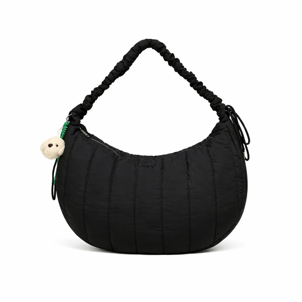 CARTERA MATELASSE CON LLAVERO CHARM NYLON TRENDY