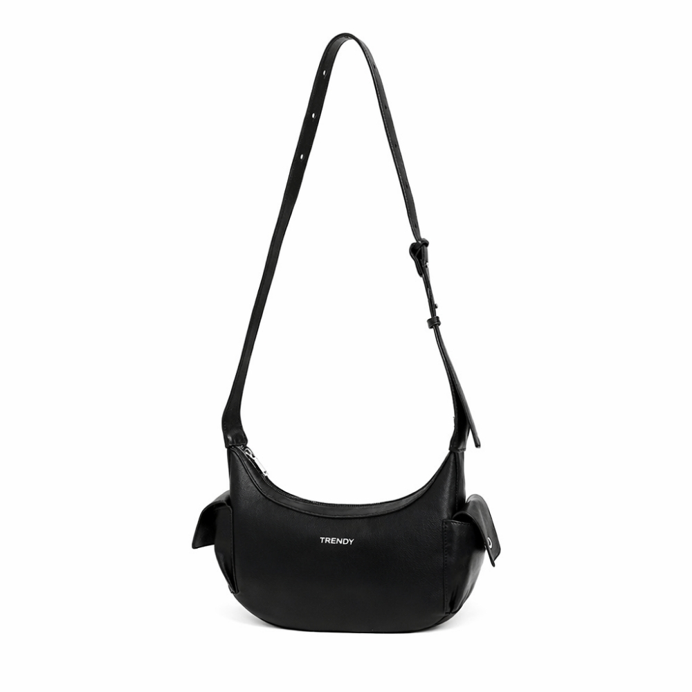 CARTERA DOBLE BOLSILLOS LATERALES SIMIL CUERO TRENDY