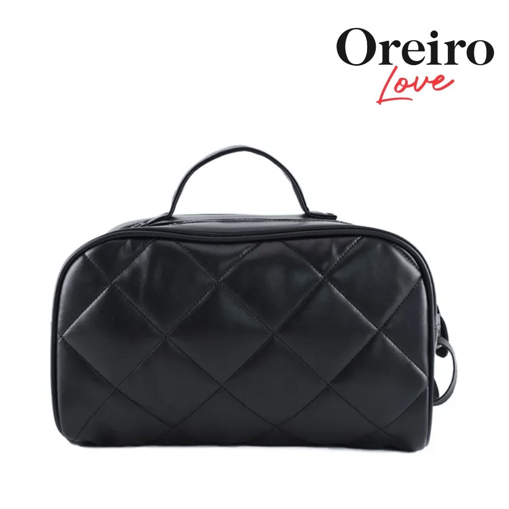 PORTACOSMETICO MATELASEADO SIMIL CUERO OREIRO LOVE